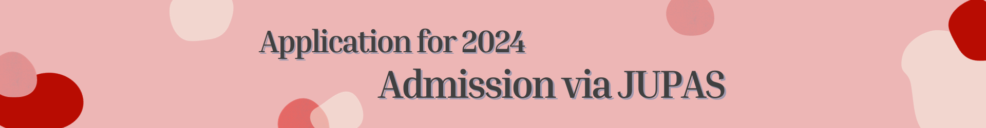 Application for 2023 Admission via JUPAS