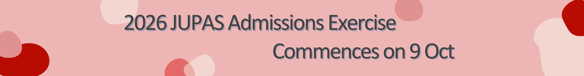 Application for 2026 Admission via JUPAS